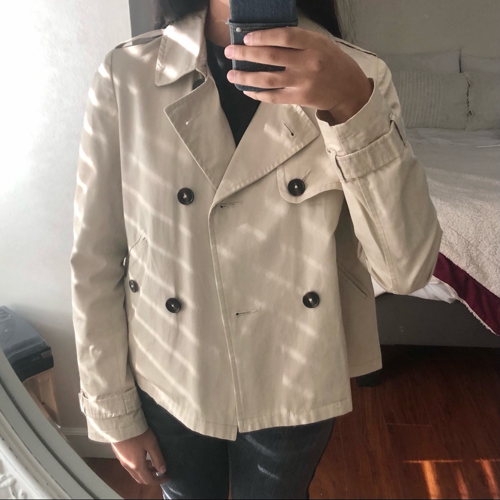 Bershka Cropped Trench Coat
